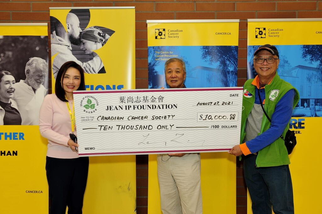 Donation to Canadian Cancer Society