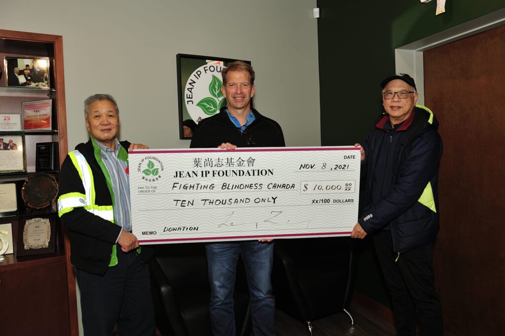 Donation to Fighting Blindness Canada 2021